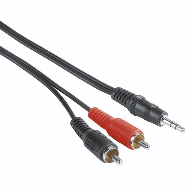 Hama Audio Cable, 3.5 mm Jack Plug - 2 RCA Plugs, 2 m 