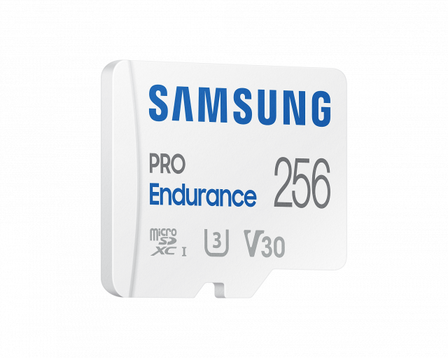 Карта памет Samsung PRO Endurance, microSDXC, UHS-I, 256GB, Адаптер 