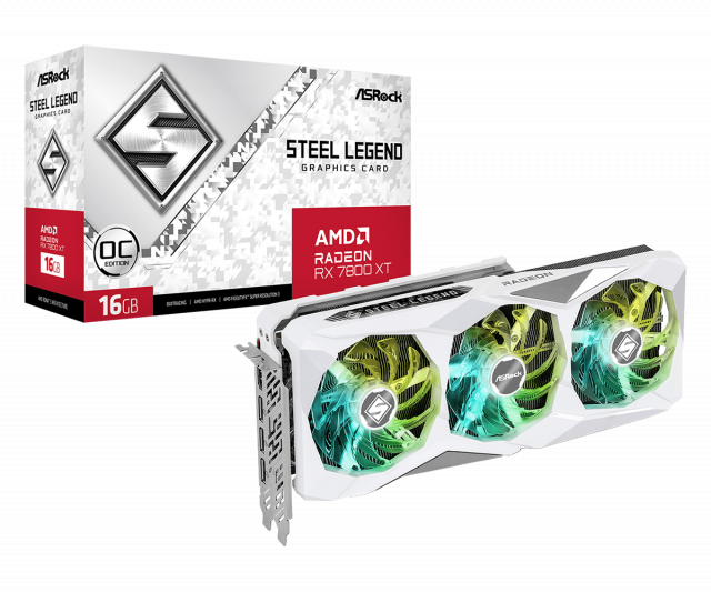 Graphic card ASRock RX 7800 XT Steel Legend 16GB GDDR6 