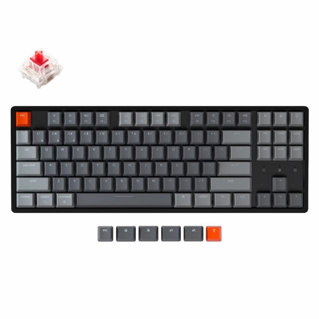 Геймърска Механична клавиатура Keychron K8 Aluminum Hot-Swappable TKL Gateron Red Switch RGB LED ABS 