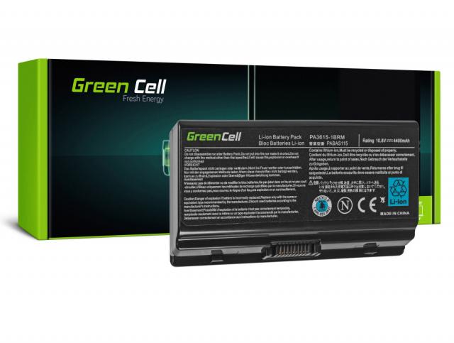 Батерия за лаптоп GREEN CELL, TOSHIBA PA3615U, SATELITE L45, 10.8V, 4400mAh, Черен 