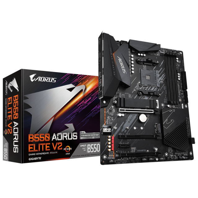 Дънна платка GIGABYTE B550 AORUS ELITE V2 Socket AM4 