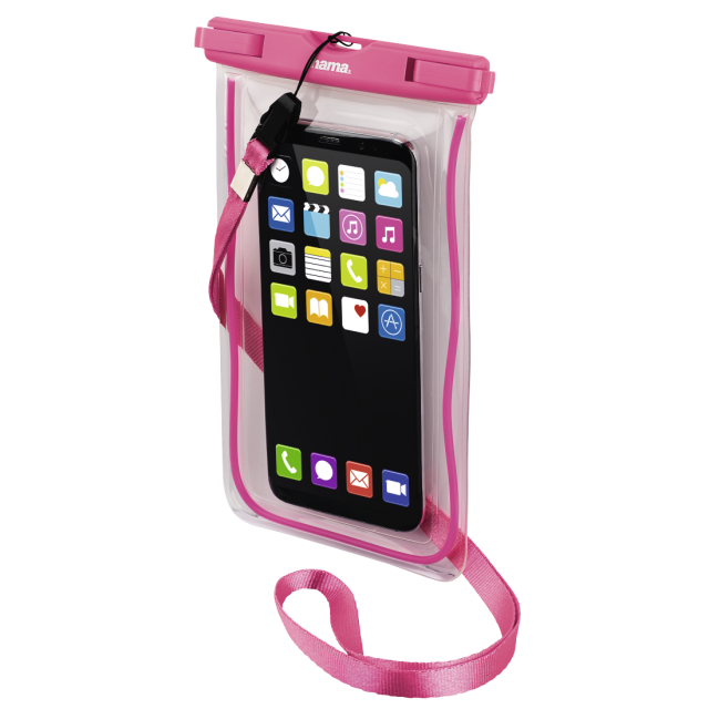 Hama "Playa" Outdoor Bag for Smartphones, Size XXL, pink 