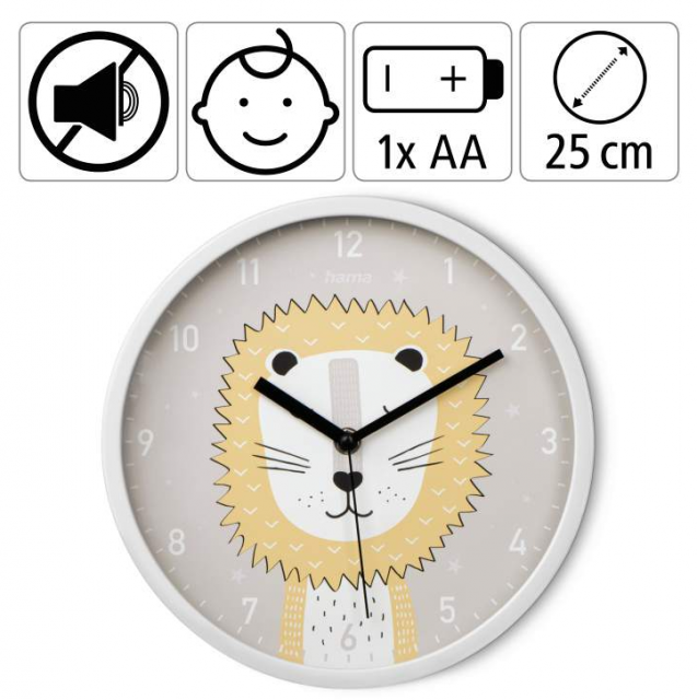 Children's wall clock Hama "Lucky Lion" HAMA-186429  