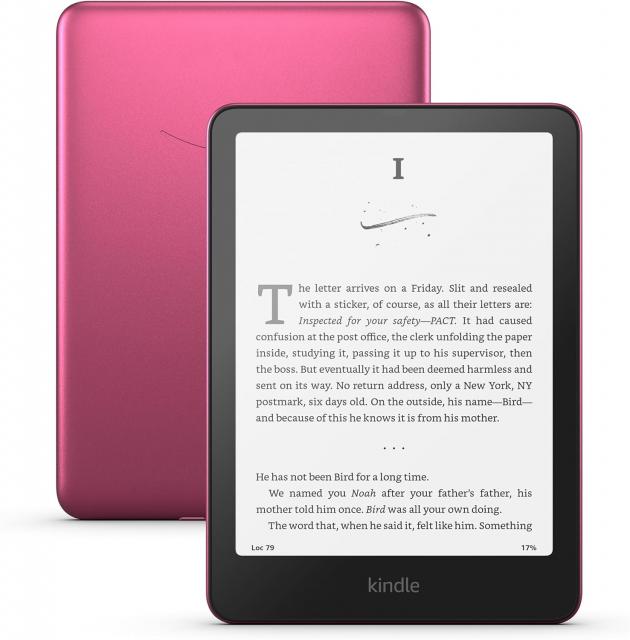 eBook четец Kindle Paperwhite Signature Edition 7", 32GB, 2024, 12 генерация, IPX8, metalilic rasberry 