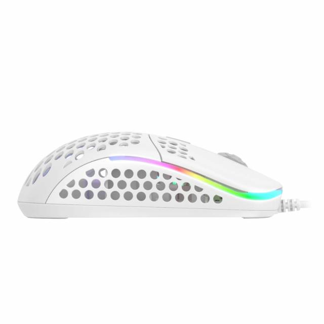 Геймърска мишка Xtrfy M42 White, RGB, Бял 