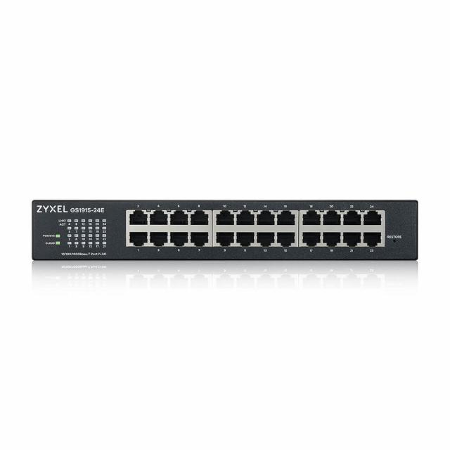 Switch 24-port ZyXEL GS1915-24E, Gigabit, managed, standalone or Nebula management, rack mount 