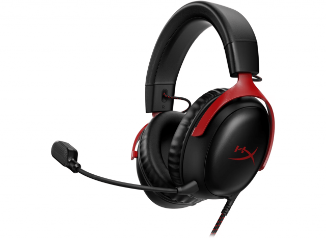 Геймърски слушалки HyperX Cloud III, Микрофон, Черно/Червено 