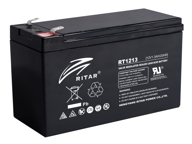 Lead Battery RITAR RITAR (RT1213), 12V / 1.3 Ah- 98/43,5/53 mm AGM 