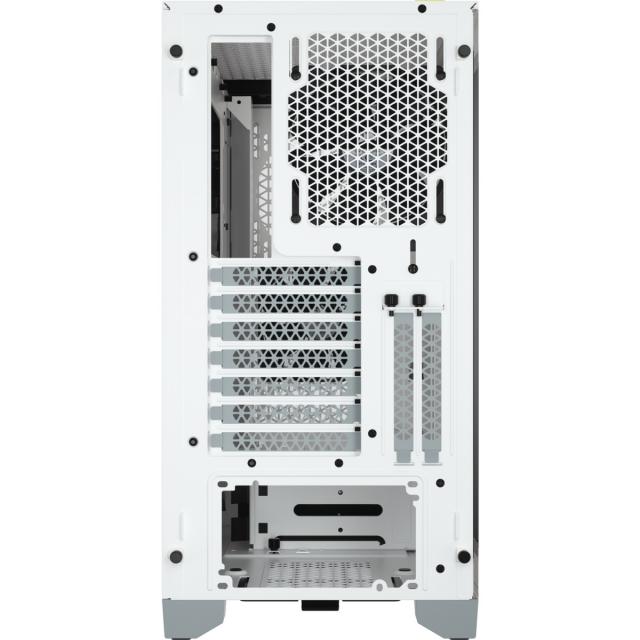 Кутия Corsair 4000D Airflow Mid Tower, Tempered Glass, Бяла 