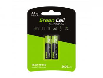 Акумулаторна Батерия GP  R6 AA 2600mAh NiMH 2 бр. GR05 GREEN CELL