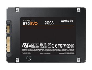 SSD SAMSUNG 870 EVO SATA 2.5”, 250GB, SATA 6 Gb/s, MZ-77E250B/EU