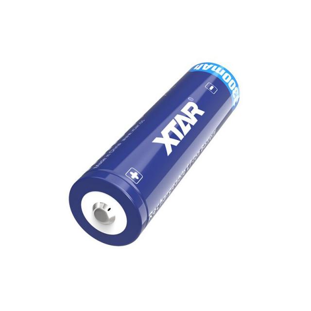 Rechargeable Battery XTAR 18650  for torches with protection, 3300mAh, Li-ion 