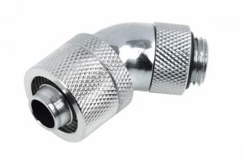 Alphacool 16/10 compression fitting 45° revolvable G1/4, chrome