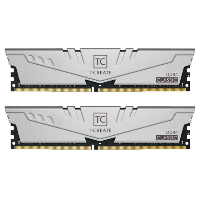 Memory Team Group T-Create Gray 16GB (2 x8GB) 3200MHz DDR4 CL22-22-22-52 1.2V 