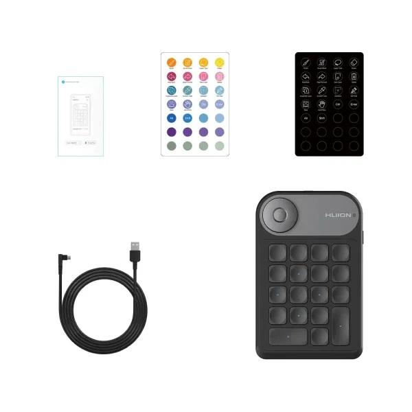 Huion Keydial Mini K20 Digital Keypad for Graphic Tablet 