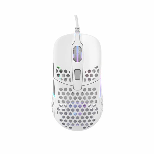 Геймърска мишка Xtrfy M42 White, RGB, Бял 