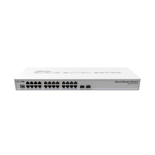 Switch 8 port Mikrotik CRS326-24S+2Q+RM, 24 x Gigabit Ethernet ports, 2 x SFP 