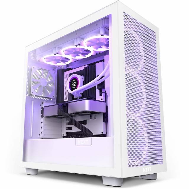 Кутия NZXT H7 Flow Matte White 