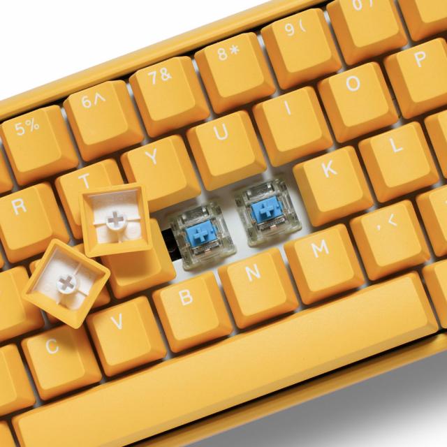 Mechanical Keyboard Ducky One 3 Yellow SF 65%, Cherry MX Clear 