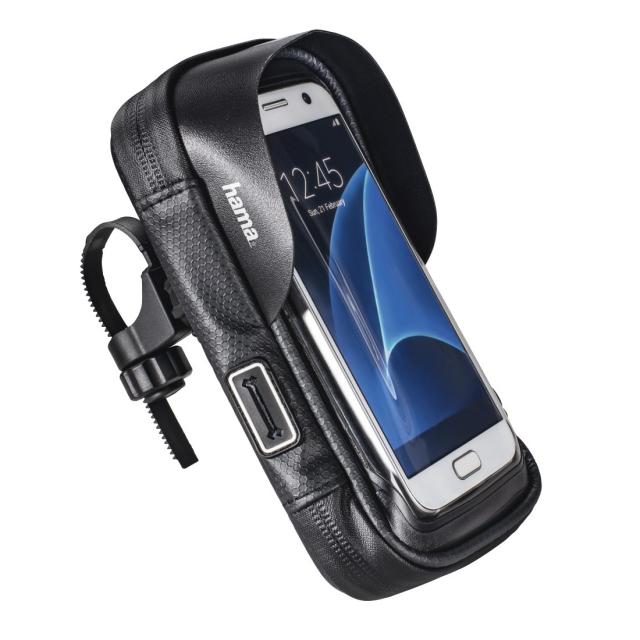 Hama "Multi" Smartphone Bag as Handlebar Bag for Bicycles, Waterproof 