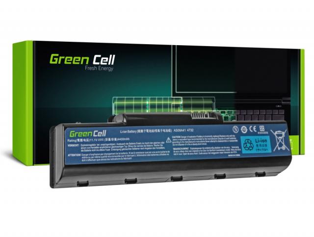 Батерия  за лаптоп GREEN CELL, Acer Aspire 5532 5732Z 5734Z eMachines E525 E625 E725 G430 G525 G625 AS09A31 AS09A41, 11.1V, 4400mAh 