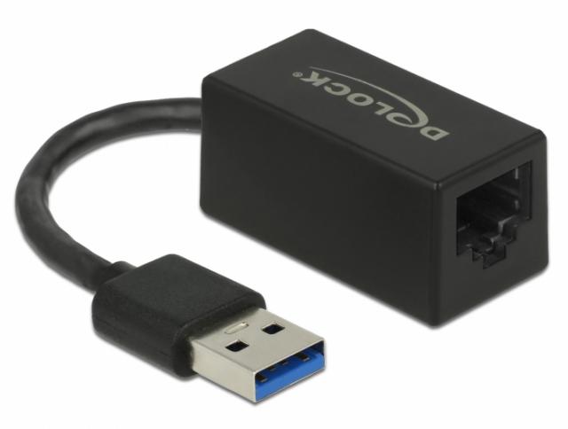 Мрежова карта Delock 66039 USB-A - RJ45, USB 3.2 Gen 1 AX88179A, Gigabit Ethernet 