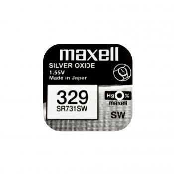 Бутонна батерия сребърна MAXELL SR731 SW / 329/, 1.55V