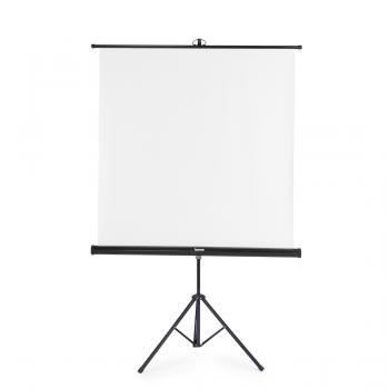 Hama Screen with tripod, 125 x 125 cm, 2-in-1, mobile set, 21575