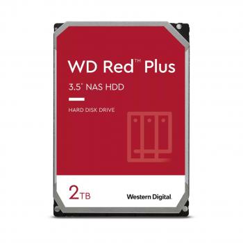 HDD WD Red PLUS NAS, 2TB, 5400rpm, Cache 64MB, SATA 3