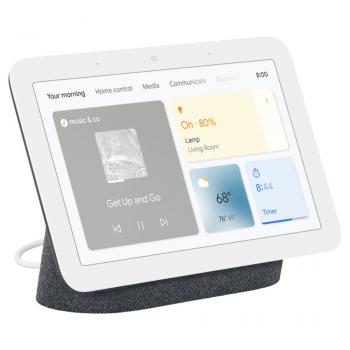 Смарт тонколона Google Nest Hub 2nd gen, Сензорен екран, Гласов асистент, Тъмно сива