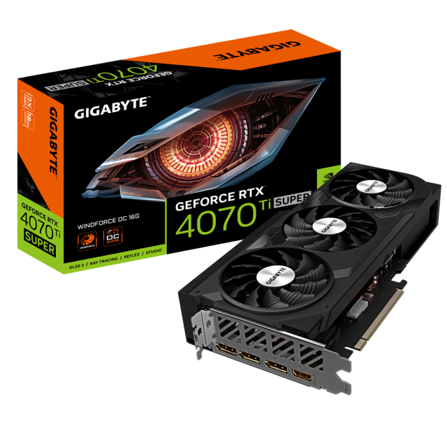 Graphic card GIGABYTE RTX 4070 TI SUPER WINDFORCE OC 16GB GDDR6X 