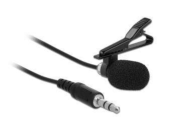 Delock Tie Lavalier Microphone Omnidirectional with Clip, 66279