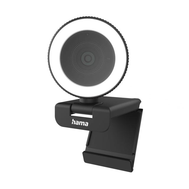 Hama Webcam with "C-800 Pro" Ring Light, QHD, 139993 