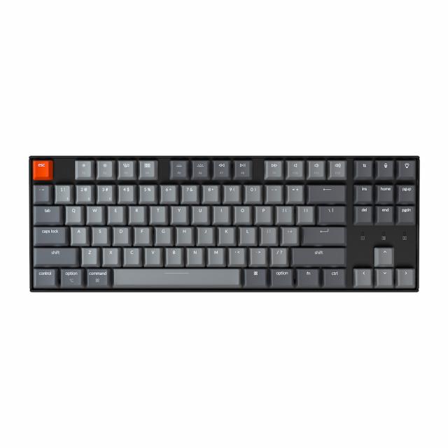 Геймърска Механична клавиатура Keychron K8 Hot-Swappable TKL Gateron Blue Switch White LED Gateron Blue Switch ABS 