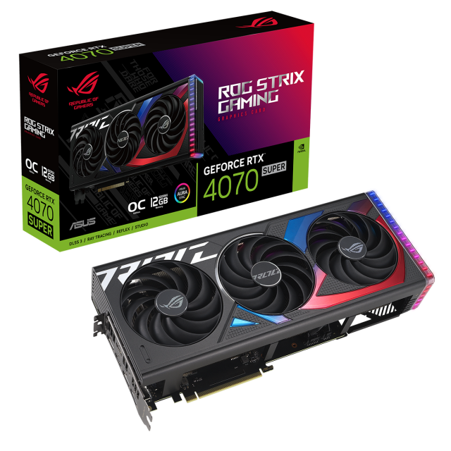 Graphic card ASUS ROG STRIX RTX 4070 SUPER OC 12GB GDDR6X 