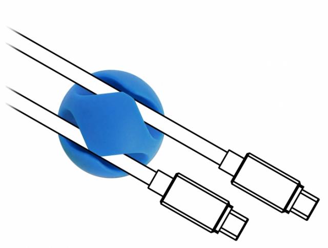 Комплект държачи за кабели DeLock 18296, 10 броя, 2 канала, Различни цветове 