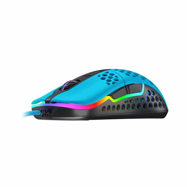 Геймърска мишка Xtrfy M42 Miami Blue, RGB, Син 