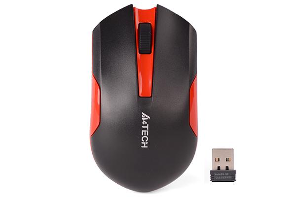 Optical Mouse A4tech G3-200N, Black/Red 