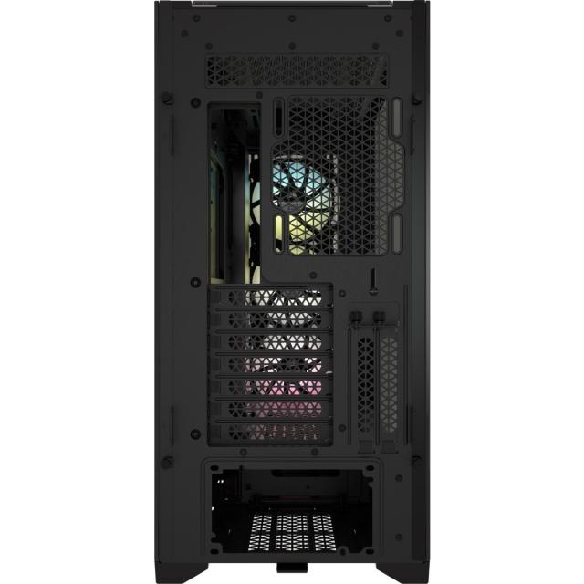 Кутия Corsair iCUE 5000X RGB Mid Tower, Tempered Glass, Черна 