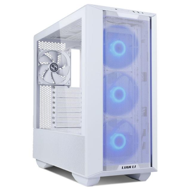 Case Lian Li LANCOOL III RGB Mid-Tower, Tempered Glass, White 