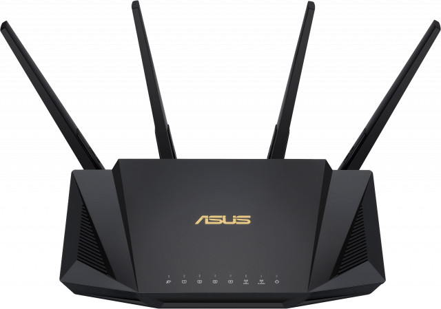 Безжичен рутер ASUS RT-AX58U V2, AX3000 Dual Band WiFi 6 (802.11ax), MU-MIMO, IPv6, OFDMA, AiMesh, AiProtection Pro, 2402 Mbps 