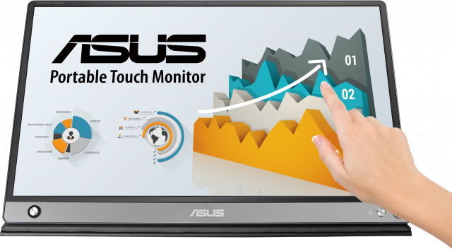 Монитор ASUS ZenScreen Touch MB16AMT, 15.6" FHD (1920x1080) IPS 