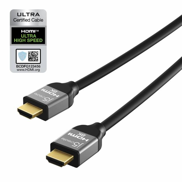 Кабел j5create JDC53, HDMI мъжко - HDMI мъжко, 8K, 48 Gbps, 2 m 