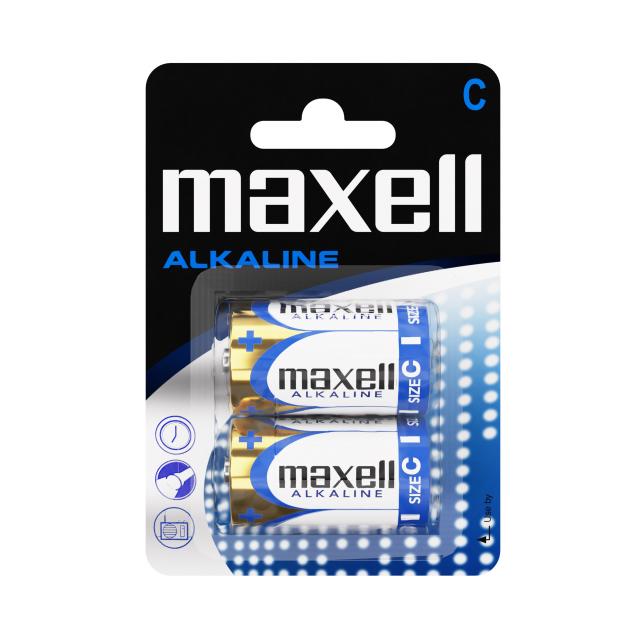 Алкална батерия MAXELL LR-14 /2 бр. в опаковка/ 1.5V 