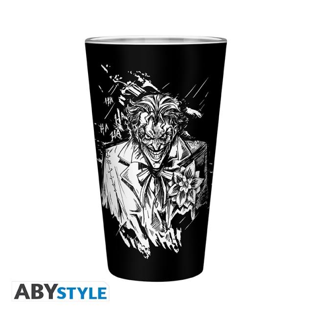 Комплект ABYSTYLE DC COMICS - Pck XXL glass + Pin + Pocket Notebook "Batman" 