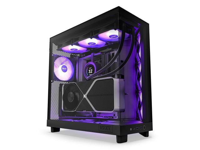 Кутия NZXT H6 Flow RGB Matte Black - Middle Tower 