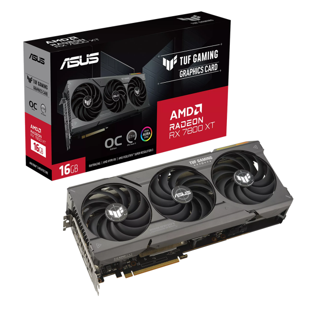 Graphic card ASUS TUF GAMING RX 7800 XT OC 16GB GDDR6 