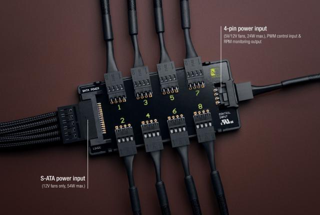 Fan controller for 8 fans Noctua NA-FH1 