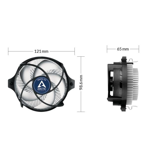 Охладител за процесор Arctic Alpine 23, AM4 